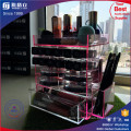 China Manufacturer Pink Color Rotating Acrylic Lipstick Display